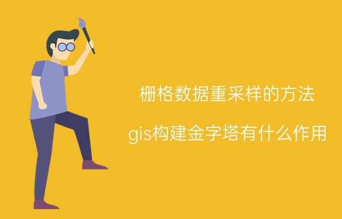 栅格数据重采样的方法 gis构建金字塔有什么作用？